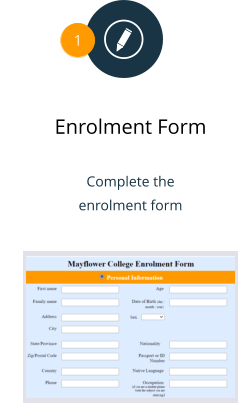 	Home 	Courses 	Accommodation 	Register 	Contact Enrolment Form  Complete the enrolment form  1